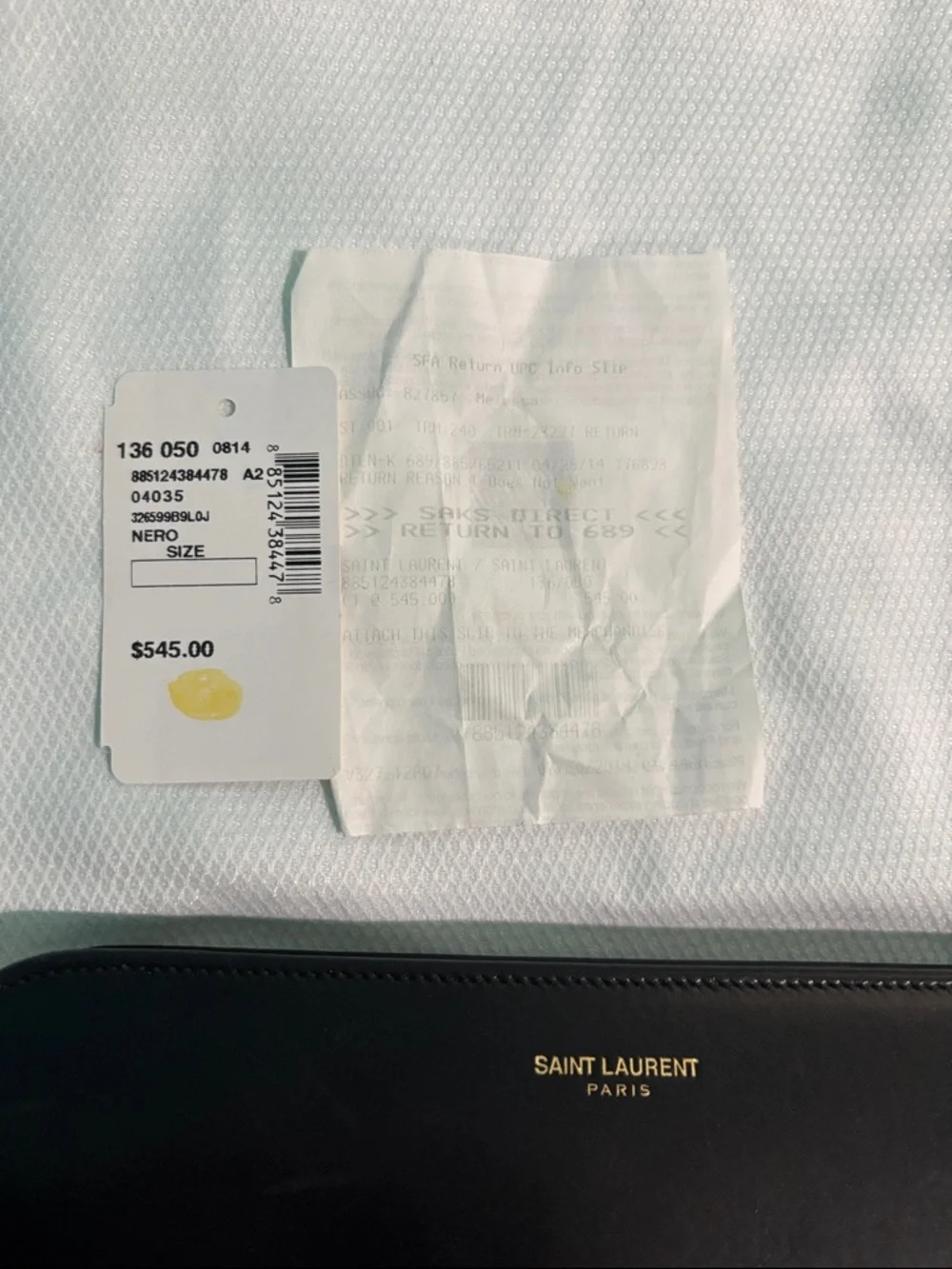 Saint Laurent Amarena Calfskin Leather Zip-Around Wallet - Picture 3 of 16